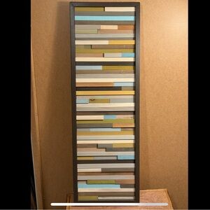 Modern Textures 3D Textured Wood Tile Artwork ($475 retail!)